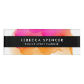 Moderne Wasserfarbe Namenschild (Vorderseite)