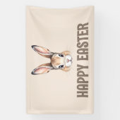 Moderne Wasserfarbe Niedlich Ostern Bunny Neutral Banner (Vertikal)