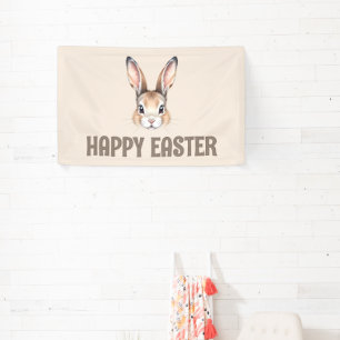 Moderne Wasserfarbe Niedlich Ostern Bunny Neutral Banner