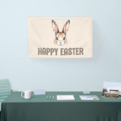 Moderne Wasserfarbe Niedlich Ostern Bunny Neutral Banner (Messe)