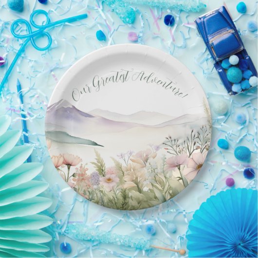 Moderne Wasserfarbe Pappteller (Party)