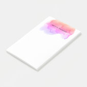 Moderne Wasserfarbe Personalisiert Post-it Klebezettel (angewinkelt)