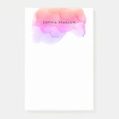 Moderne Wasserfarbe Personalisiert Post-it Klebezettel (Vorderseite)