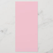 Moderne Wasserfarbe Pink Cherry Sakura Menükarte (Rückseite)