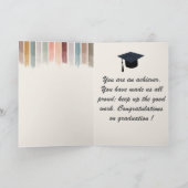 Moderne Wasserfarbe Pinselstriche Stroke Nurse Abs Karte (Innenseite)