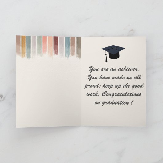 Moderne Wasserfarbe Pinselstriche Stroke Nurse Abs Karte (Innenseite)