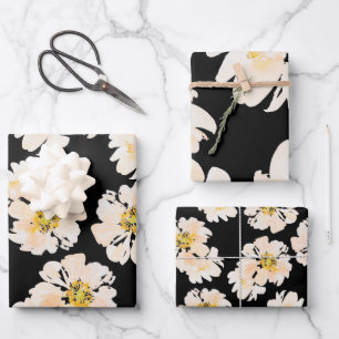 Moderne Wasserfarbe Rosa Peelings Geschenkpapier Set