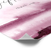 Moderne Wasserfarbe | Rote Karten und Geschenke Un Poster (Ecke)