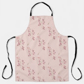 Moderne Wasserfarbe Rotes Blumenmuster Schürze (Vorderseite)