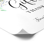 Moderne Wasserfarbe Rustikale Elegantes Geschenk Z Poster (Ecke)