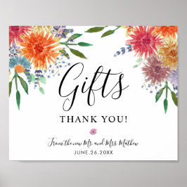 Moderne Wasserfarbe Rustikale Elegantes Geschenk Z Poster