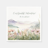 Moderne Wasserfarbe Serviette (Vorderseite)