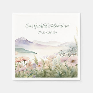 Moderne Wasserfarbe Serviette