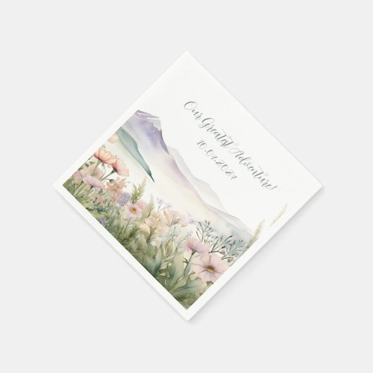 Moderne Wasserfarbe Serviette (Ecke)