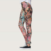 Moderne Wasserfarbe-Splatter-Muster Strandurlaub Leggings (Links)