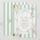 Moderne Wasserfarbe Tropischer Strand Palm Serenit Einladung (Vorne/Hinten)