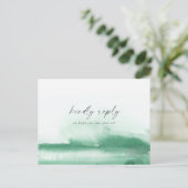 Moderne Wasserfarbe | UAWG "Green Menu Choice" Einladungspostkarte (Stehend Vorderseite)