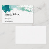 Moderne Wasserfarbe Visitenkarte (Vorne/Hinten)
