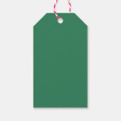 Moderne Wasserfarbe-Weihnachtsbaum Minimal Einfach Geschenkanhänger (Rückseite)
