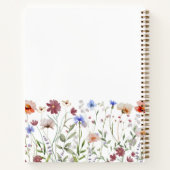 Moderne Wasserfarbe Wildblume Rezept Buch (Rückseite)