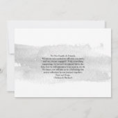 Moderne Wasserfarbe Zwei Foto Verlobung und Ankündigung (Rückseite)