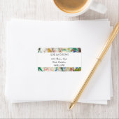 Moderne Wasserfarben Abstrakte Rücksendeadresse Adressaufkleber (Insitu)