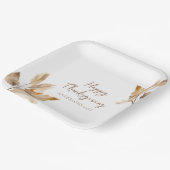 Moderne Wasserfarben-Blatt Thanksgiving Pappteller (Gewinkelt)