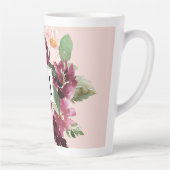 Moderne Wasserfarben-Blumen monogrammiert Milchtasse (Rechts)