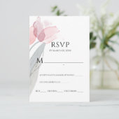 Moderne Wasserfarben Frühlingspinsel  RSVP Karte (Stehend Vorderseite)