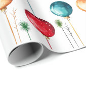 Moderne Wasserfarben-Geschenkpapier Geschenkpapier (Rolleneckpunkt)