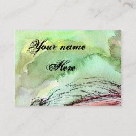 Moderne Wasserfarben - individuelle Visitenkarte