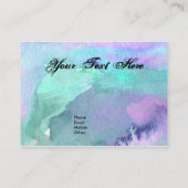 Moderne Wasserfarben - individuelle Visitenkarte (Rückseite)