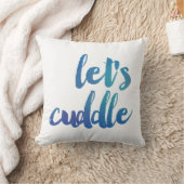 Moderne Wasserfarben - kuscheliger Kissen (Decke)