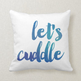 Moderne Wasserfarben - kuscheliger Kissen