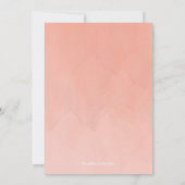 Moderne Wasserfarben Mädchen Taufe Christening Cro Einladung (Rückseite)