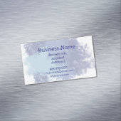 Moderne Wasserfarben Minimal Modernes, einfaches B Magnetische Visitenkarte (Beispiel)