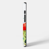 Moderne Wasserfarben Rote Mohnblumen & Frühlingsbl Case-Mate iPhone Hülle (Rückseite / Links)