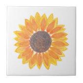 Moderne Wasserfarben Sonnenblumen Fliese (Vorderseite)