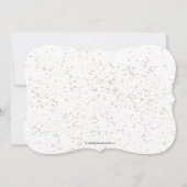 Moderne Wasserfarben Stork Baby Dusche Einladung (Rückseite)