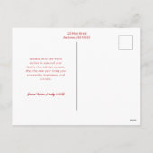 Moderne Wasserfarben Weihnachten Botanisches Zwei- (Rückseite)