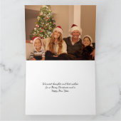 Moderne Wasserfarben Weihnachten Botanisches Zwei- Karte (Innenseite)