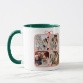Moderne Wasserfarben Weihnachten Tasse (Links)
