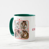 Moderne Wasserfarben Weihnachten Tasse (Vorderseite Links)
