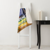 Moderne Wasserfarbenfall Blockhütte elegante Famil Sherpadecke (Beispiel)