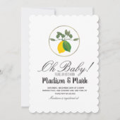 Moderne Wasserfarbenlampe Kinderring Kinderdusche Einladung (Vorderseite)