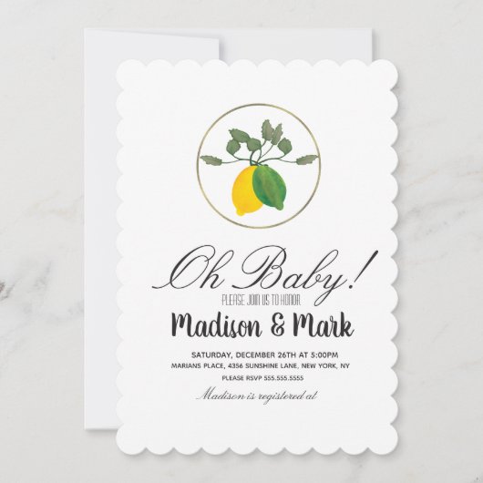 Moderne Wasserfarbenlampe Kinderring Kinderdusche Einladung (Vorderseite)