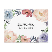 Moderne Wasserfarbenwelt Elegant Save the Date
