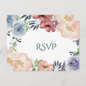 Moderne Wasserfarbenwelt Elegante schicke UAWG Hoc Einladungspostkarte (Vorne/Hinten)