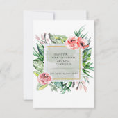 Moderne Wasserfarbenwelt Eleganter Chic Vielen Dan Dankeskarte (Rückseite)