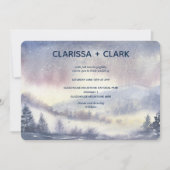 Moderne Wasserfarbenwelt Hochzeit Einladung (Vorderseite)